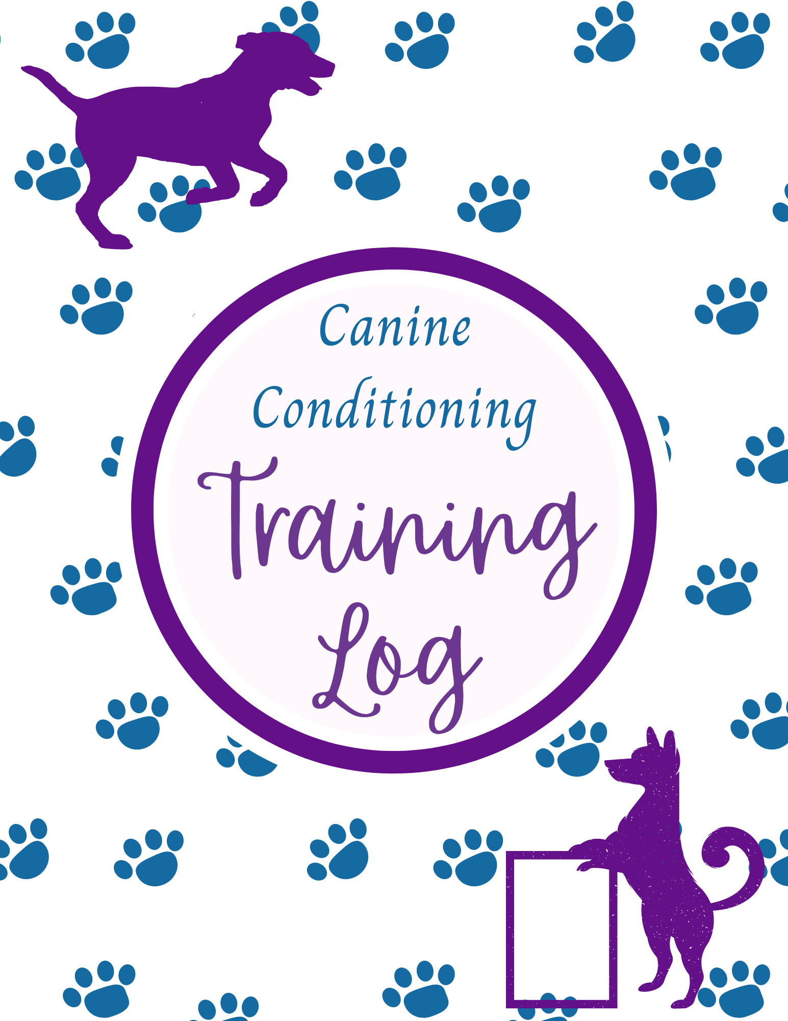 Canine Conditioning Training Log cover